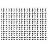 メリークリスマスブラックツリーズテーブルクロス テーブルクロス (正面(横))