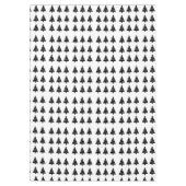 メリークリスマスブラックツリーズテーブルクロス テーブルクロス (正面)