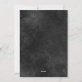 メリークリスマスブラックレッドウォーターカラーモダン写真 シーズンカード (裏面)