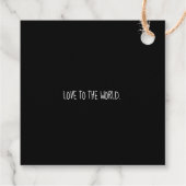 メリークリスマスブラック&ホワイトギフトラベル フェイバータグ (裏面)