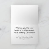 メリークリスマスブラック&ホワイトバッファローチェック カード (内部)