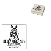 メリークリスマスブラッドハウンドッグ差出人住所 ラバースタンプ (押印)