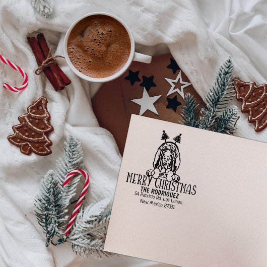 メリークリスマスブラッドハウンドッグ差出人住所 ラバースタンプ