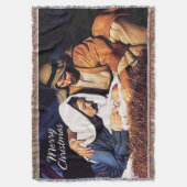 メリークリスマスブランケット スローブランケット (正面縦)