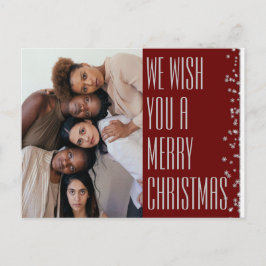 メリークリスマスブルゴーニュ写真ホリデー葉書 シーズンポストカード