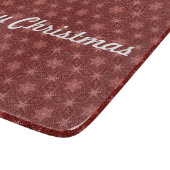 メリークリスマスブルゴーニュ地方の星模様 カッティングボード (角)