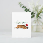 メリークリスマスブルドッグのホリデーカード シーズンカード (スタンド正面)