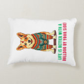 メリークリスマスブルドッグ アクセントクッション (裏面)