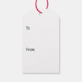 メリークリスマスブルフランスのドッグ ギフトタグ (裏面)