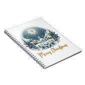 メリークリスマスブルーと金ゴールド ノートブック (右側)