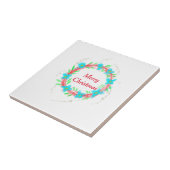 メリークリスマスブルーガーランドの水の色holida タイル (側面)