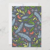 メリークリスマスブルースシューフォトホリデーカード シーズンカード (裏面)