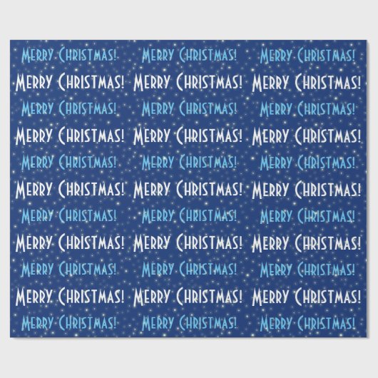 メリークリスマスブルースターズ ラッピングペーパー (フラット)