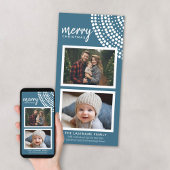 メリークリスマスブルースノーフレーク – 2写真 シーズンカード