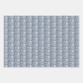 メリークリスマスブルーデニムジーンズ ラッピングペーパーシート (正面2)