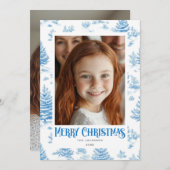 メリークリスマスブルートイレホリデーデザイン シーズンカード (正面/裏面)