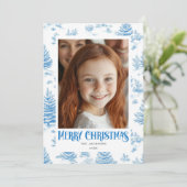 メリークリスマスブルートイレホリデーデザイン シーズンカード (スタンド正面)
