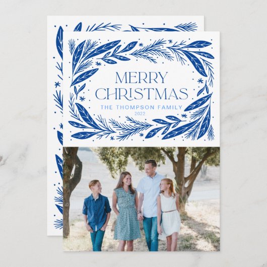 メリークリスマスブルーリース (正面/裏面)