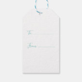 メリークリスマスブルー海波ギフトラベル ギフトタグ (裏面)