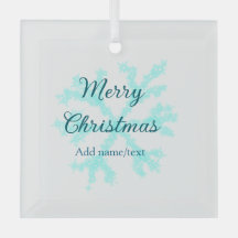 メリークリスマスブルー雪フレークグリッターキラキラna