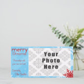メリークリスマスブルー/レッドスノーフレークテーマ シーズンカード (スタンド正面)