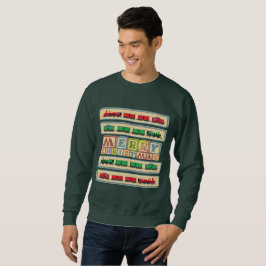 メリークリスマスブロックパーティーセーター スウェットシャツ