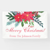 メリークリスマスブーケカスタムファミリー 横断幕 (横)