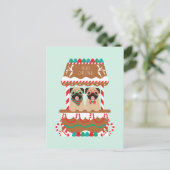 メリークリスマスプグホリデースタンドドッグス ポストカード (スタンド正面)