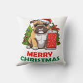 メリークリスマスプッグ クッション (裏面)