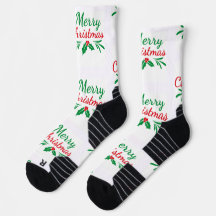 メリークリスマスプリントのアスレティッククルー下着