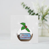 メリークリスマスプリンパーソナライズされたグ シーズンカード (スタンド正面)