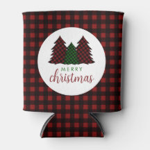 メリークリスマスプレイドパターンクリスマスツリー