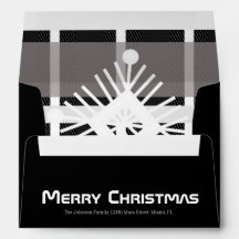 メリークリスマスプレイドパターンテーマホリデーエンベル