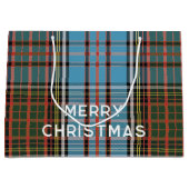 メリークリスマスプレイドホリデーズアンダーソンタータンチェック ラージペーパーバッグ (正面)