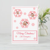 メリークリスマスプレイド雪の結晶フォトホリデー (スタンド正面)