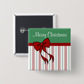 メリークリスマスプレゼントボタン 缶バッジ (正面&裏面)