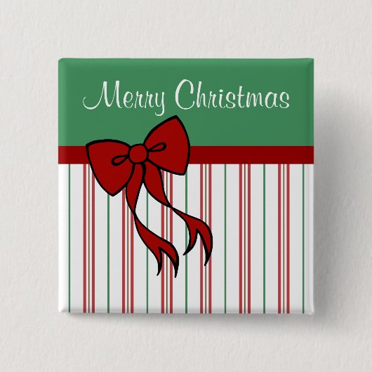 メリークリスマスプレゼントボタン 缶バッジ (正面)