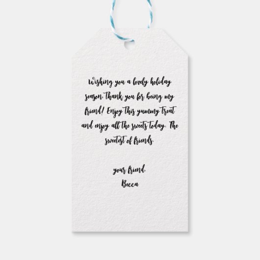 メリークリスマスプレゼントラベルとミスタントウ ギフトタグ (裏面)