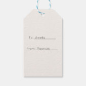 メリークリスマスプレゼントラベルの両面 ギフトタグ (裏面)