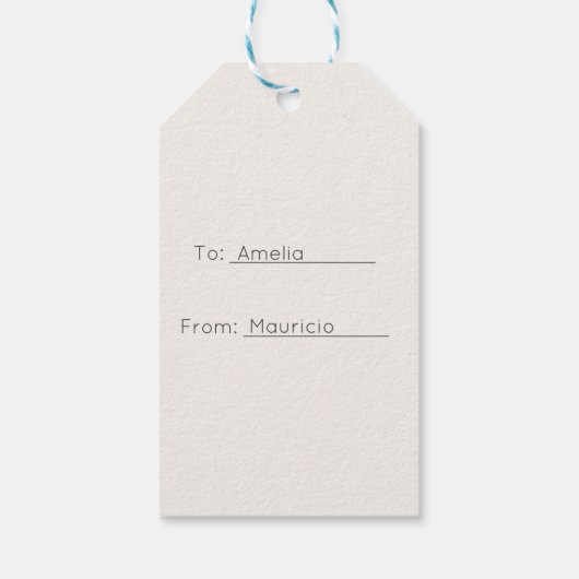 メリークリスマスプレゼントラベルの両面 ギフトタグ (裏面)