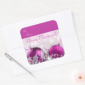 メリークリスマスプレゼントラベルシール スクエアシール (封筒)