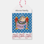 メリークリスマスプレゼントラベル天使 ギフトタグ (正面)