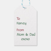 メリークリスマスプレゼントラベル – くるみ割り ギフトタグ (裏面)