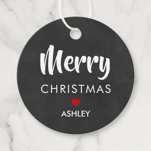 メリークリスマスプレゼントラベル、サークルシャルボード フェイバータグ (正面)