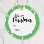 メリークリスマスプレゼントラベル フェイバータグ (正面)