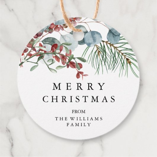 メリークリスマスプレゼントラベル フェイバータグ (裏面)