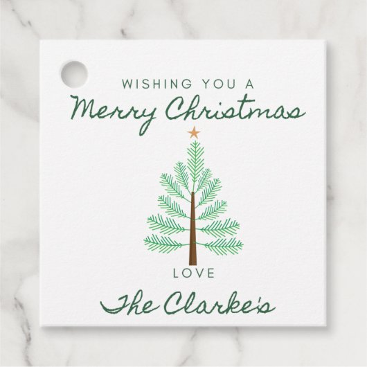 メリークリスマスプレゼントラベル フェイバータグ (正面)