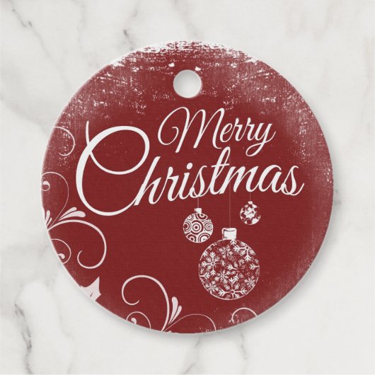 メリークリスマスプレゼントラベル フェイバータグ (正面)