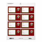 メリークリスマスプレゼントラベル ラベル (フルシート)