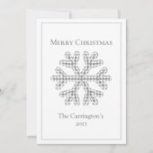 メリークリスマスプレッドスノーフレークモダン (正面)